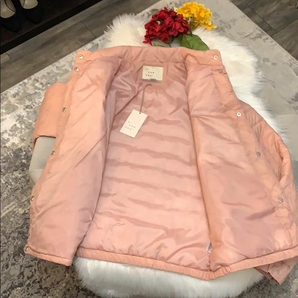 FIRM PRICE! New! Blush Pink Puffer Coat MED - Picture 5 of 5